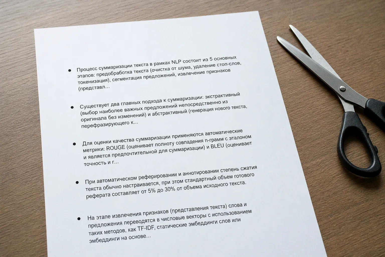 Общие вопросы и ответы о суммаризации: 5 главных пунктов
